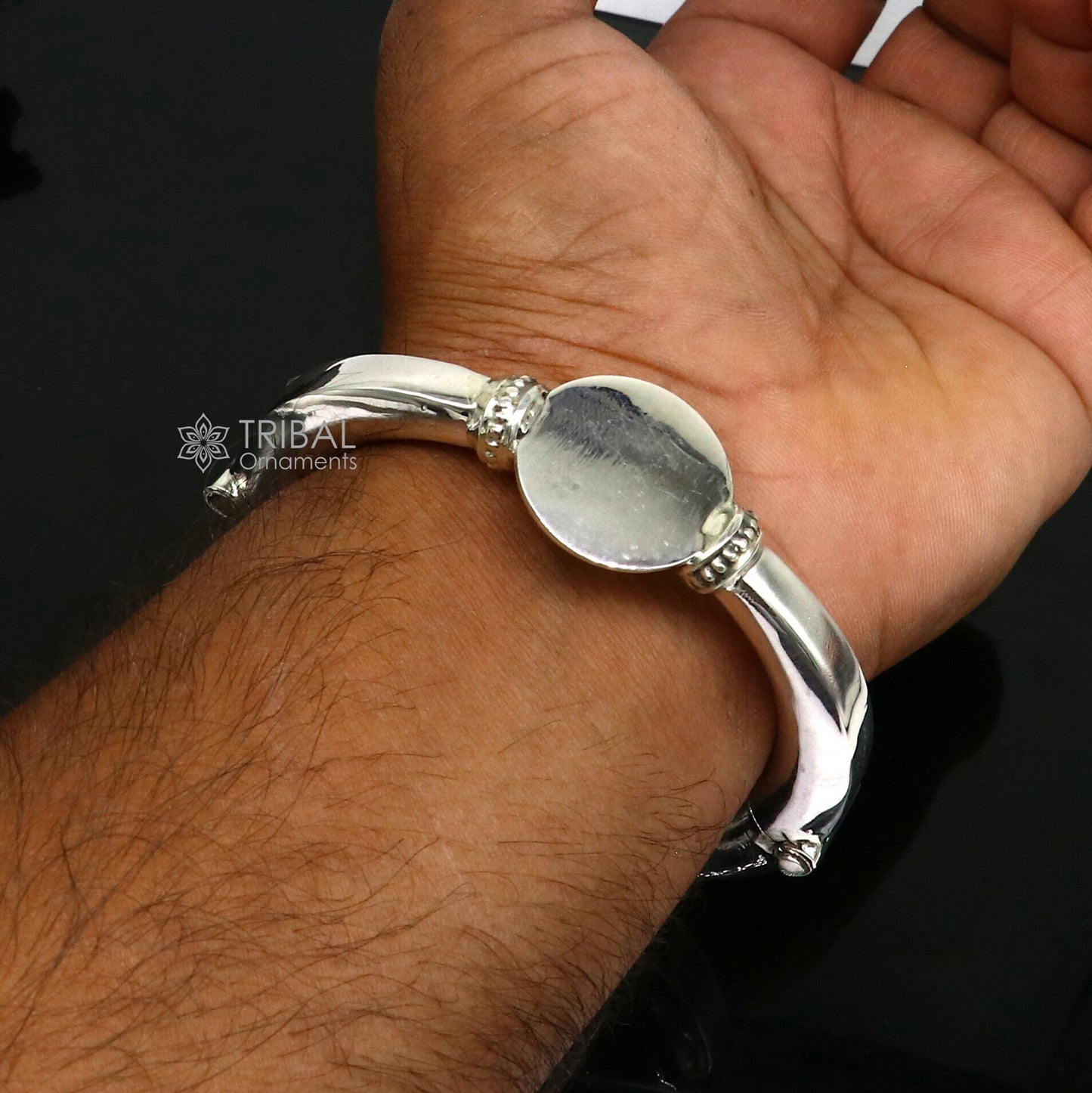 Unique vintage design 925 sterling silver vintage plain design handmade bangle bracelet kada cuff bracelet ethnic Banjara jewelry nsk731 - TRIBAL ORNAMENTS
