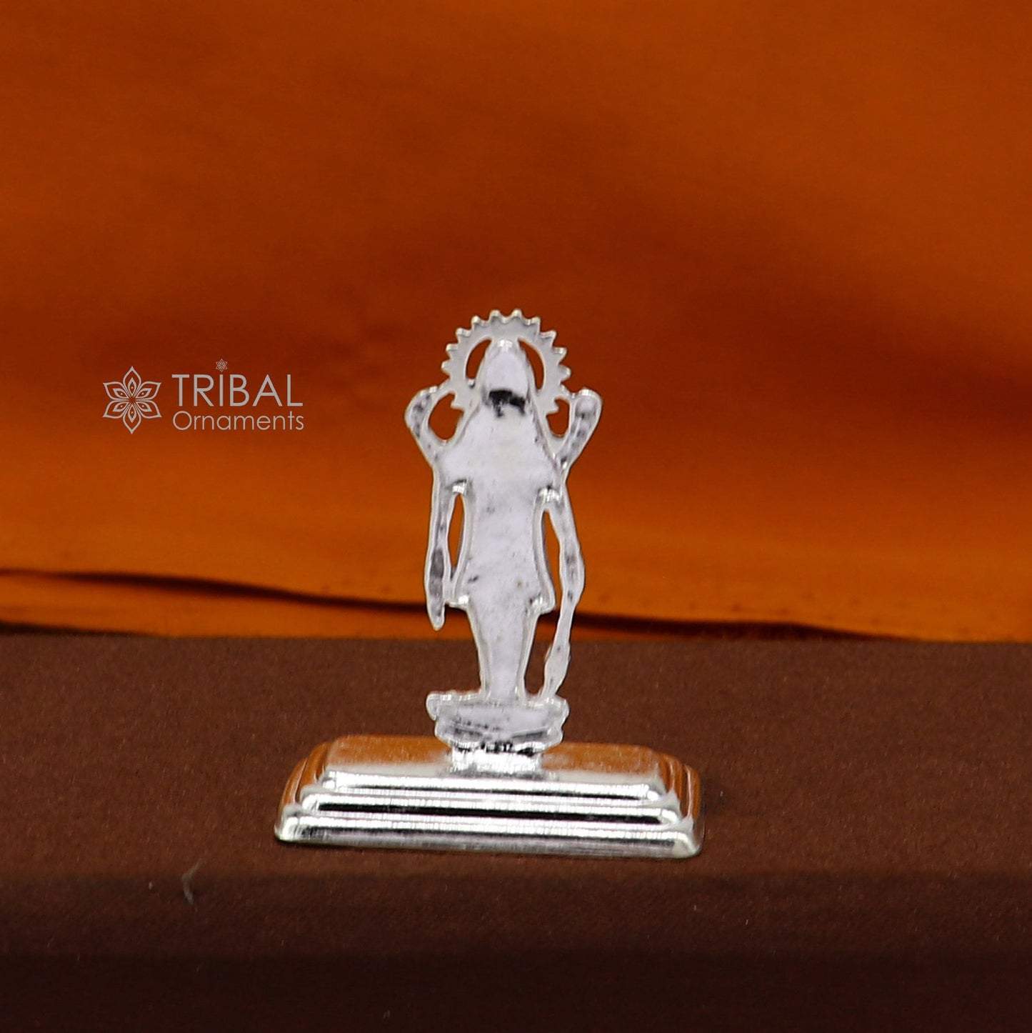 Divine sterling silver handmade Lord Vishnu Standing statue or Narayana figurine Murti , amazing Stunning puja worshipping figurine art664 - TRIBAL ORNAMENTS