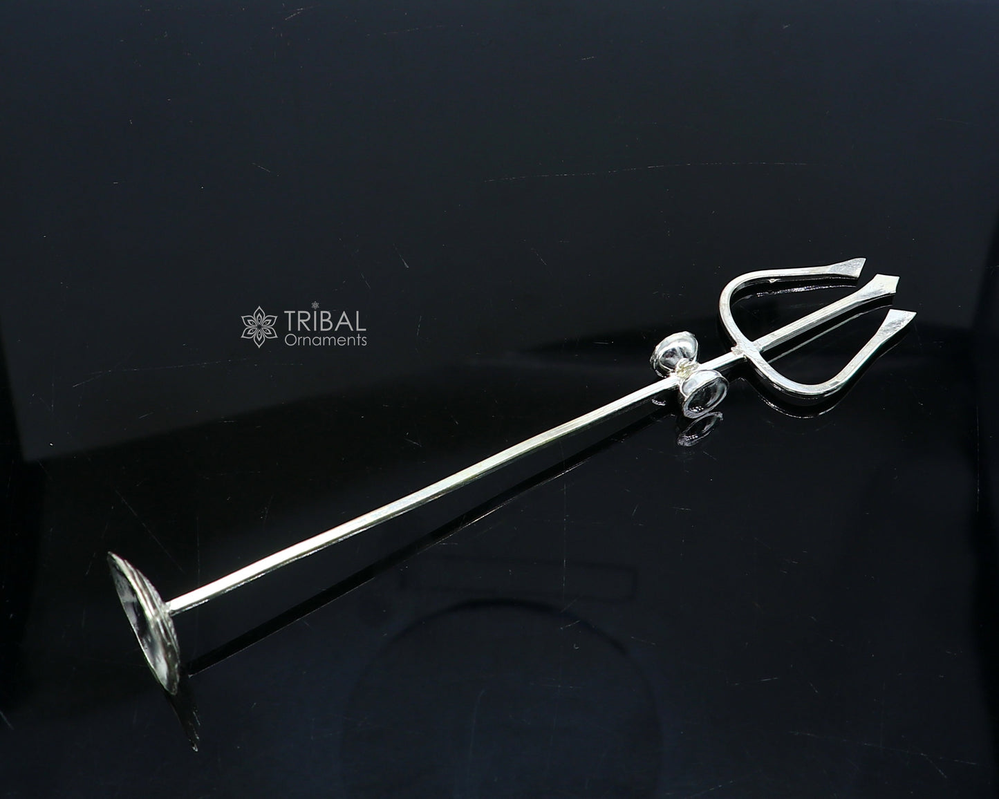 Divine Lord shiva Trident,925 sterling silver Trishul puja article utensils, goddess Trishul trident , god accessories from india su1190 - TRIBAL ORNAMENTS