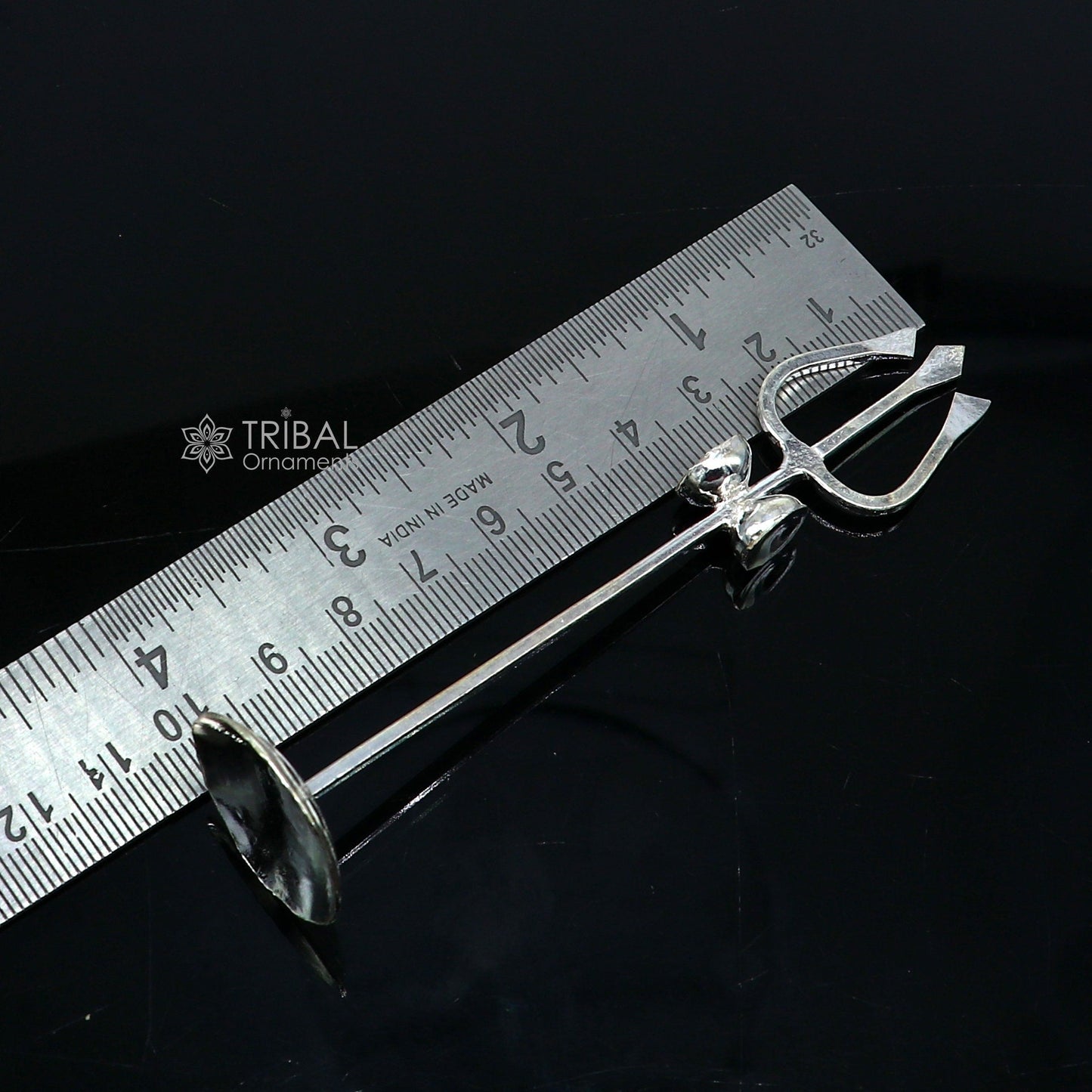 Divine Lord shiva Trident,925 sterling silver Trishul puja article utensils, goddess Trishul trident , god accessories from india su1190 - TRIBAL ORNAMENTS