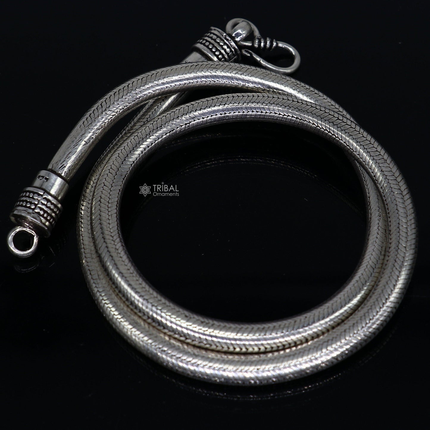 6mm 20" solid 925 sterling silver handmade snake chain, pendant chain Amazing unique necklace vintage stylish heavy chain jewelry ch0566 - TRIBAL ORNAMENTS