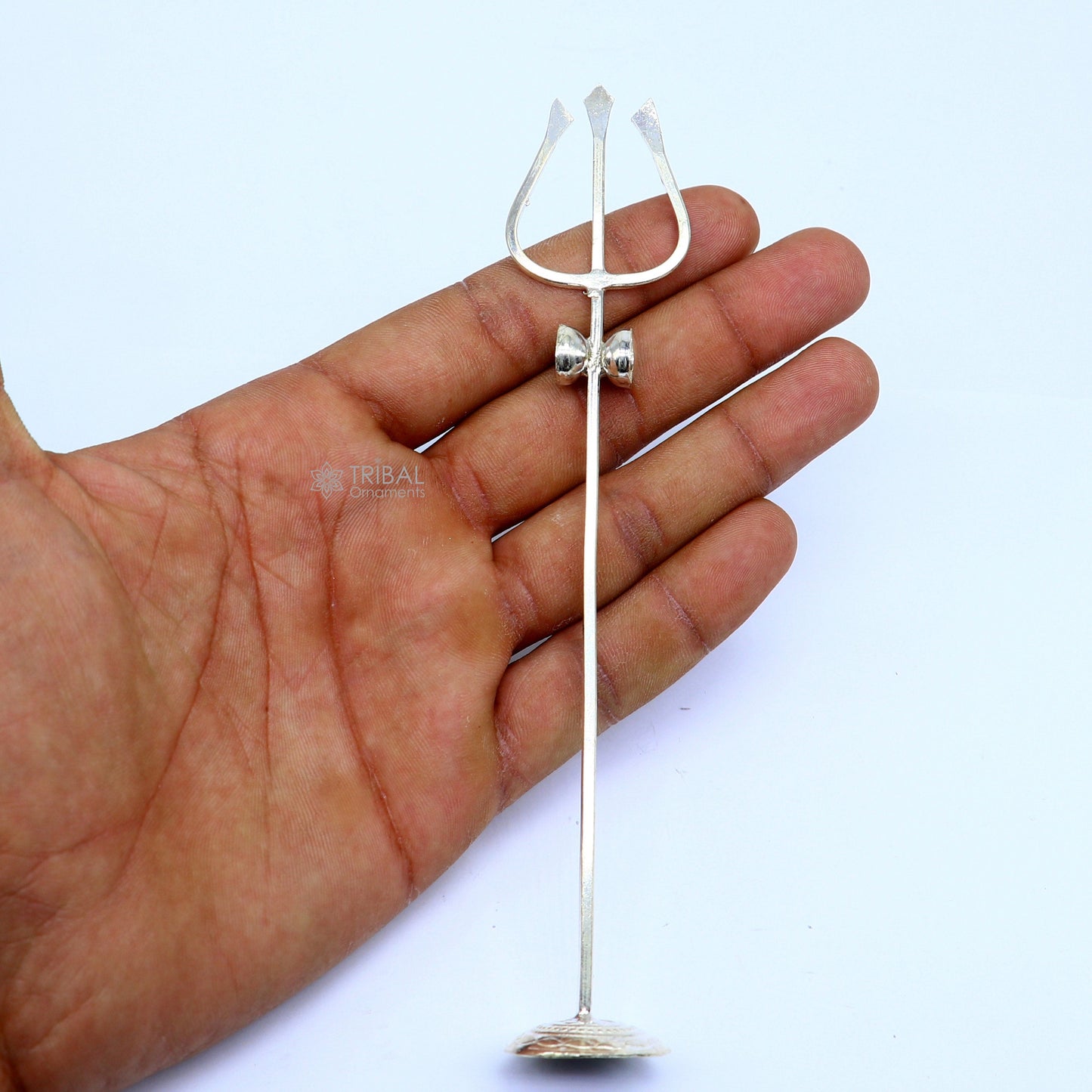 Divine Lord shiva Trident,925 sterling silver Trishul puja article utensils, goddess Trishul trident , god accessories from india su1190 - TRIBAL ORNAMENTS
