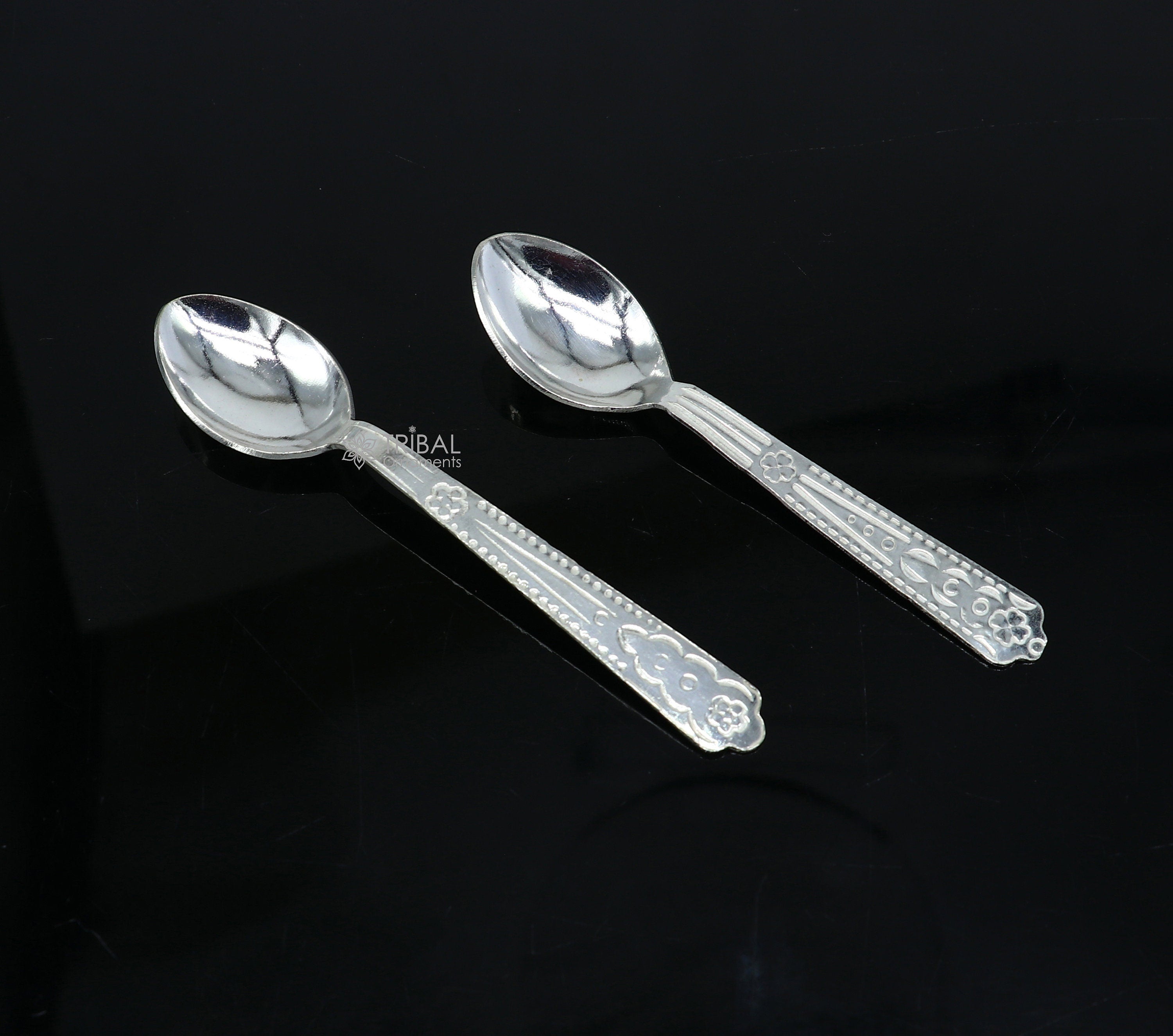 S000007 Sterling Silver Baby Spoon Solid Hallmarked 925 