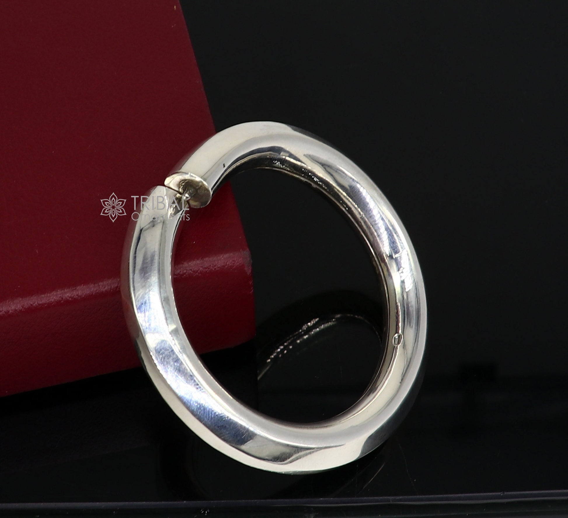 12mm 925 sterling silver handmade plain shine bright bangle bracelet kada excellent personalized gifting custom made unisex jewelry nsk758 - TRIBAL ORNAMENTS