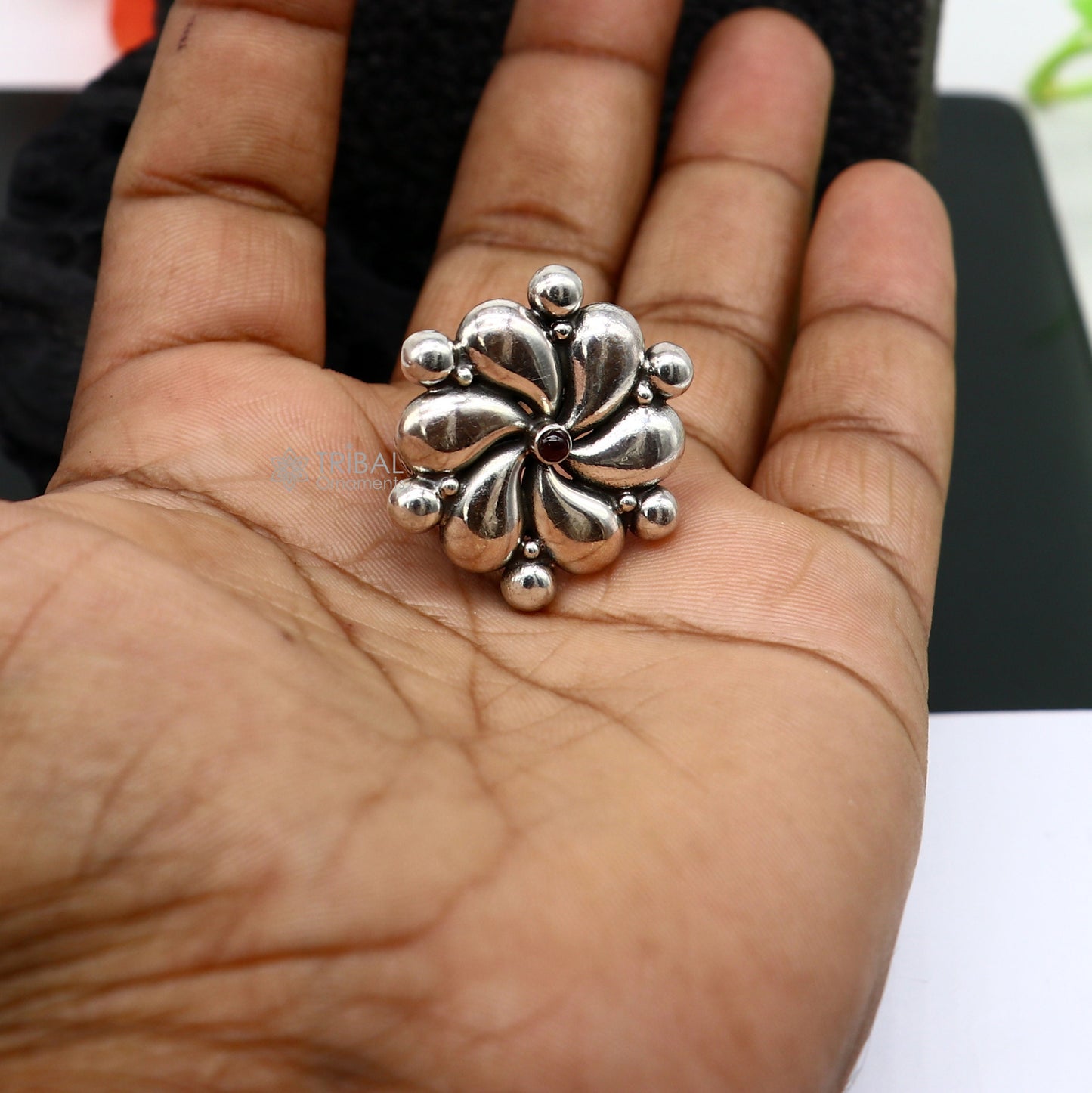 Indian Cultural design handmade silver fabulous vintage adjustable ring with amazing design indian tribal belly dance jewelry sr396 - TRIBAL ORNAMENTS