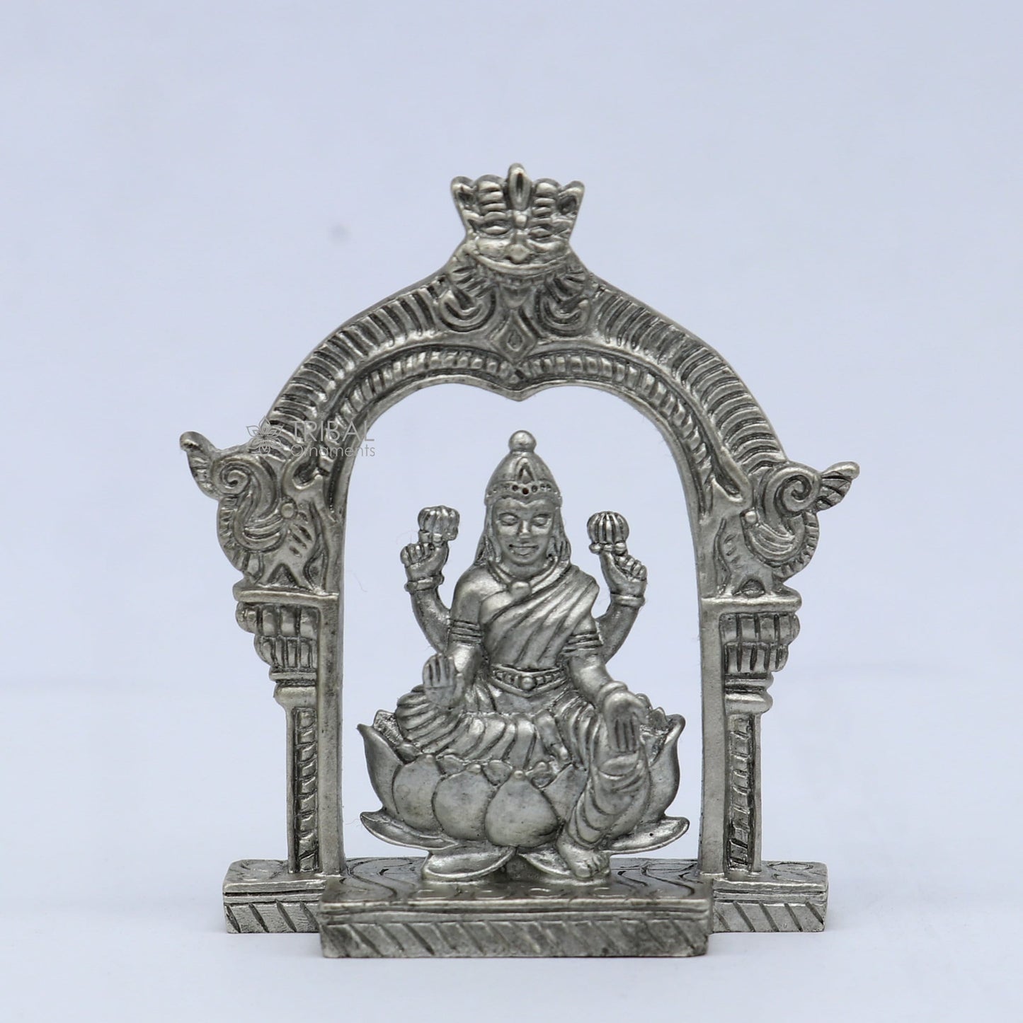 5.3CM Goddess Lakshmi Divine statue figurine for puja,best way for Diwali festival puja or worshipping for wealth and prosperity art738 - TRIBAL ORNAMENTS
