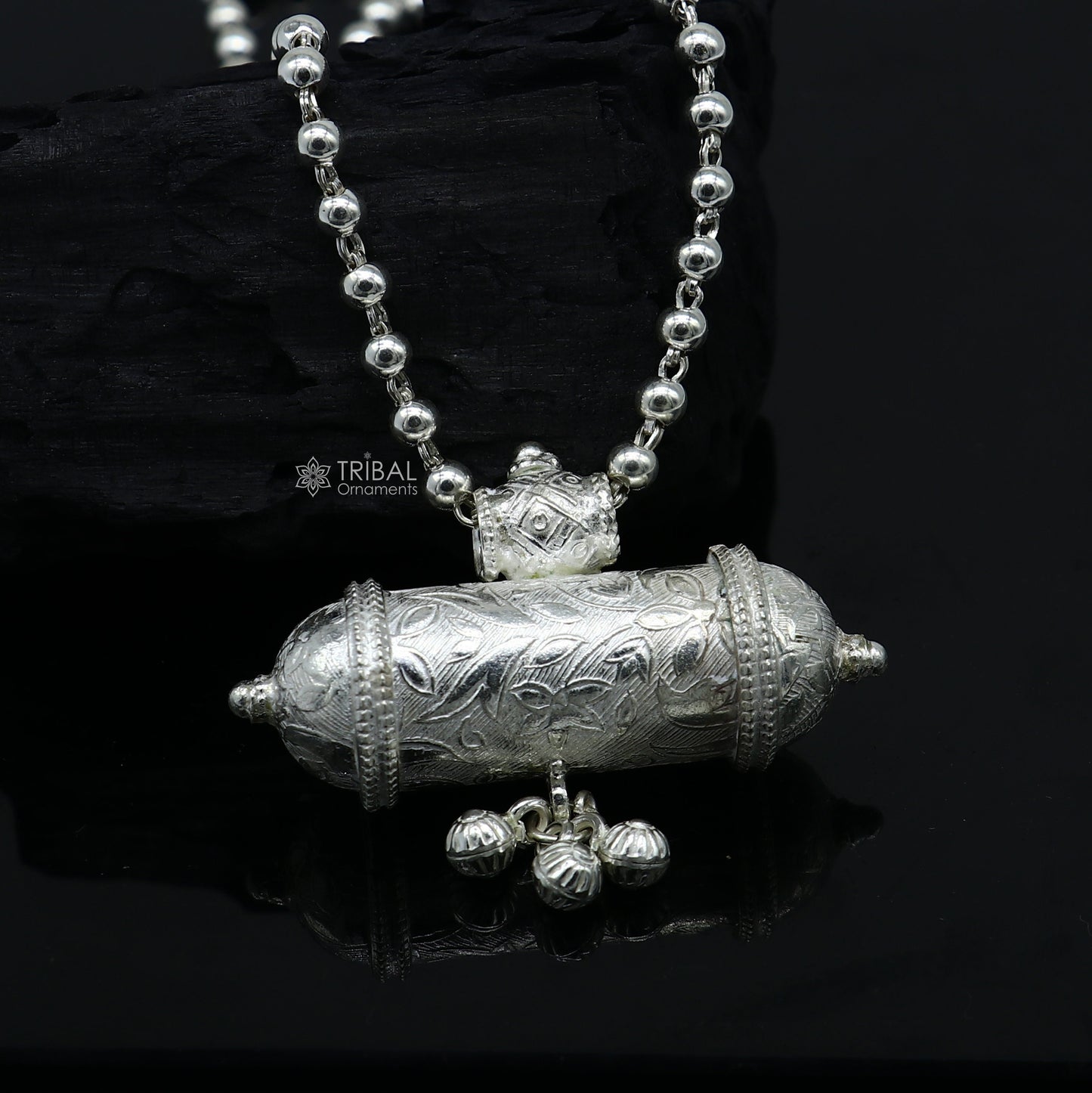 Vintage design antique handmade 925 sterling silver gorgeous Unique pendant fabulous customized brides collection long necklace SET645 - TRIBAL ORNAMENTS
