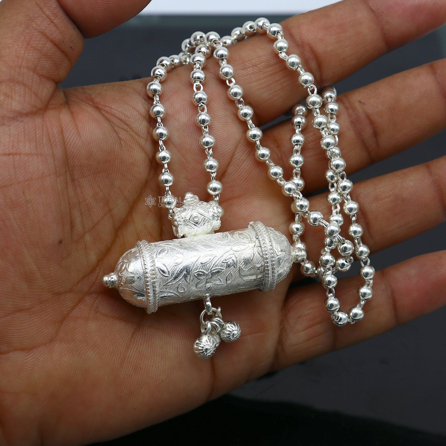 Vintage design antique handmade 925 sterling silver gorgeous Unique pendant fabulous customized brides collection long necklace SET645 - TRIBAL ORNAMENTS