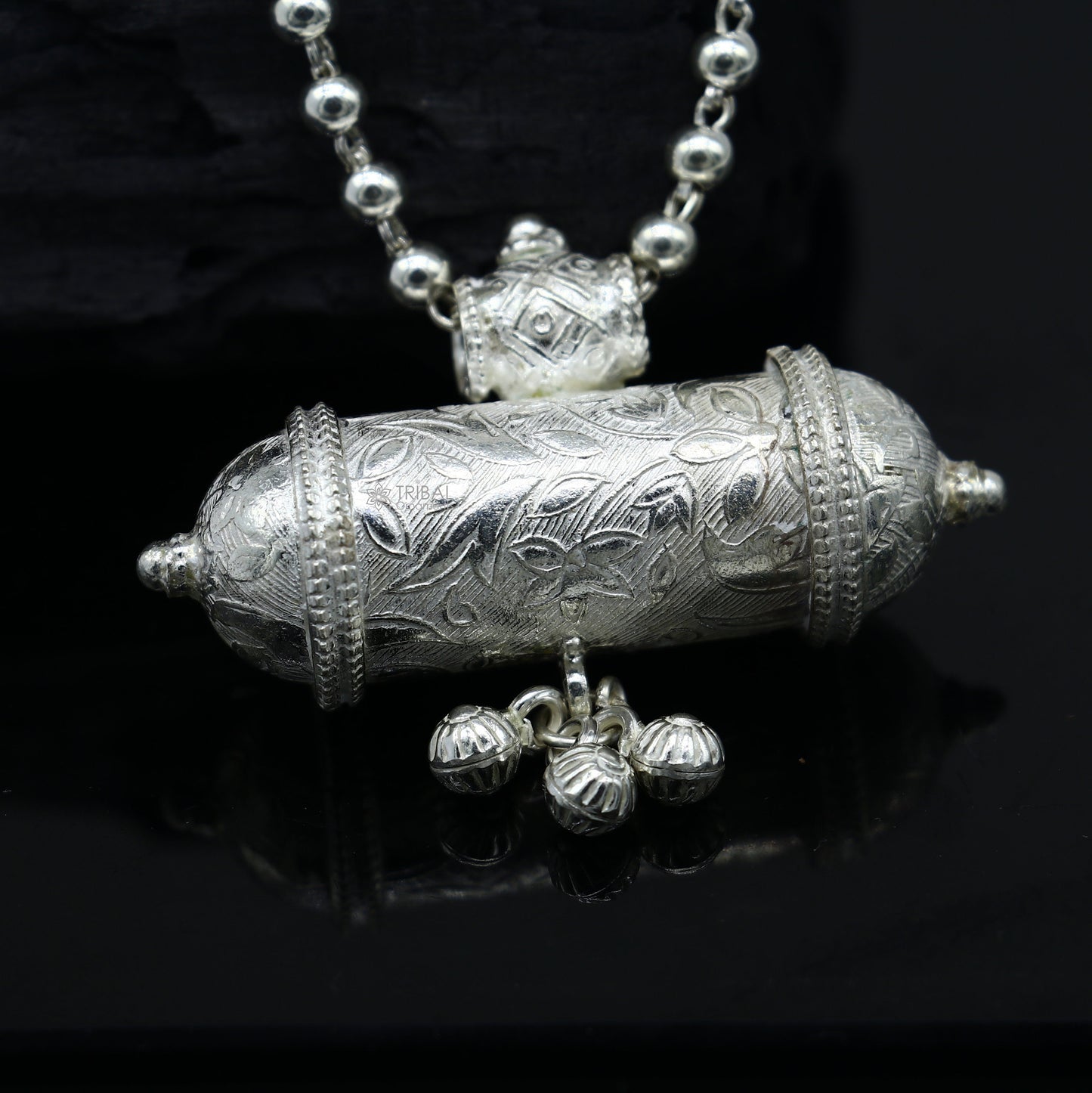 Vintage design antique handmade 925 sterling silver gorgeous Unique pendant fabulous customized brides collection long necklace SET645 - TRIBAL ORNAMENTS