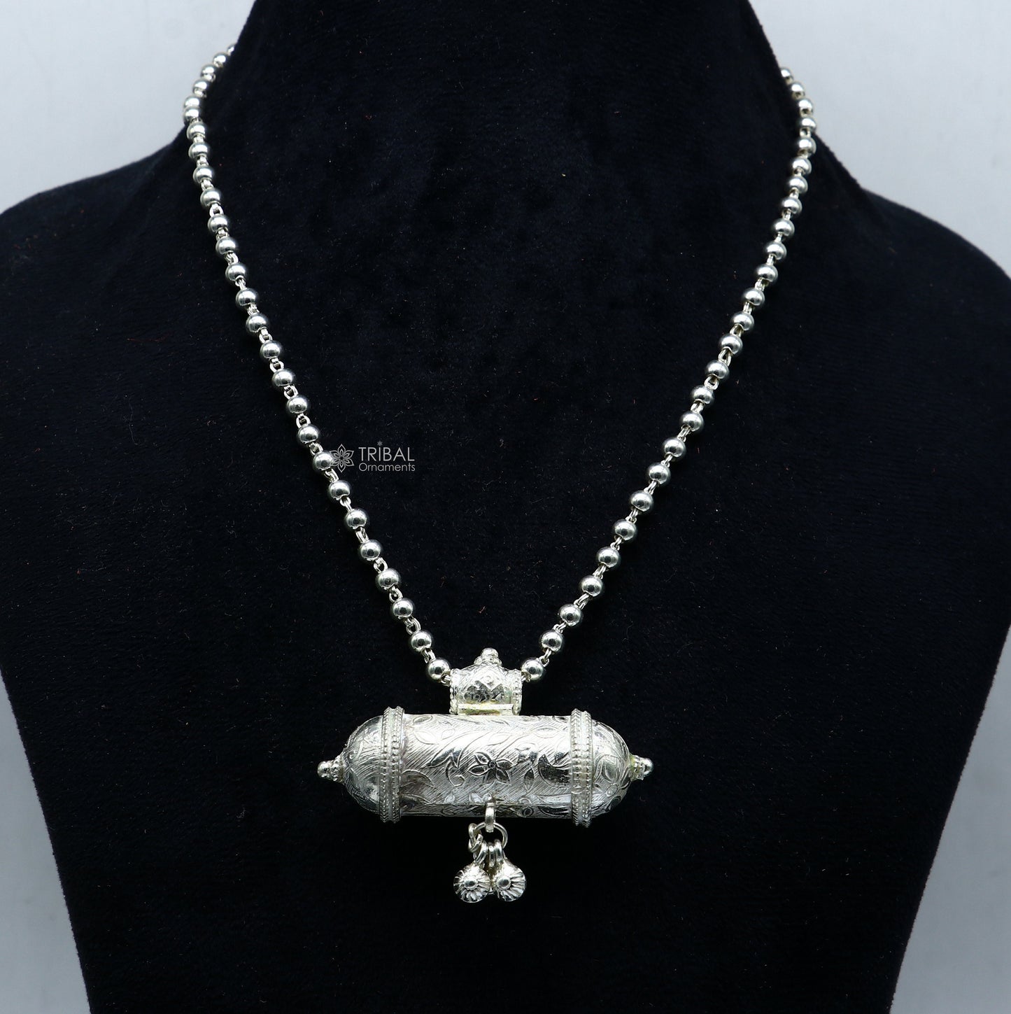 Vintage design antique handmade 925 sterling silver gorgeous Unique pendant fabulous customized brides collection long necklace SET645 - TRIBAL ORNAMENTS