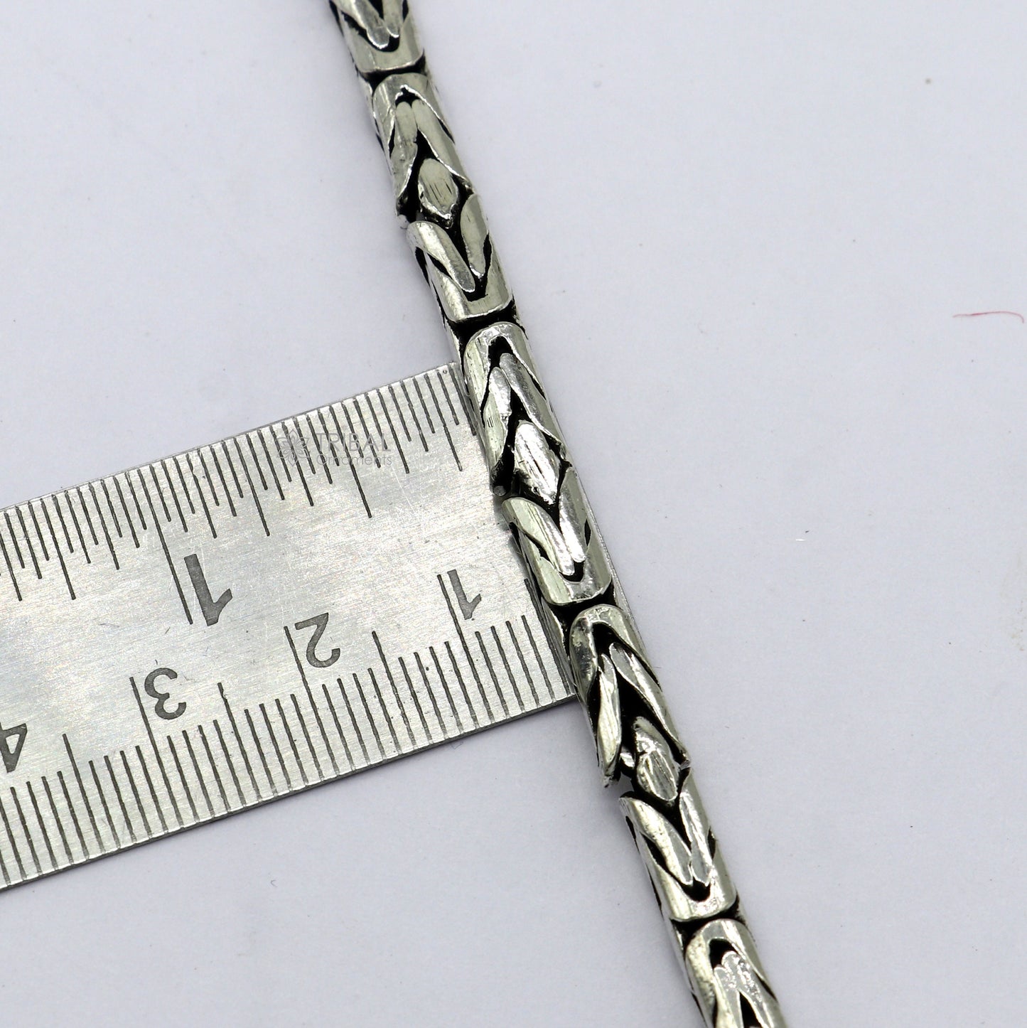 5mm solid men's vintage design 925 PURE silver handmade byzantine chain bracelet flexible bracelet unisex jewelry from india sbr730 - TRIBAL ORNAMENTS
