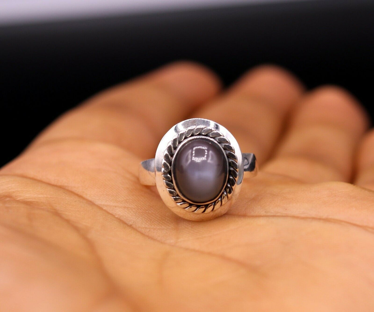 925 STERLING SILVER HANDMADE FABULOUS DAILY USE RING BAND GIFTING JEWELRY sr154 - TRIBAL ORNAMENTS