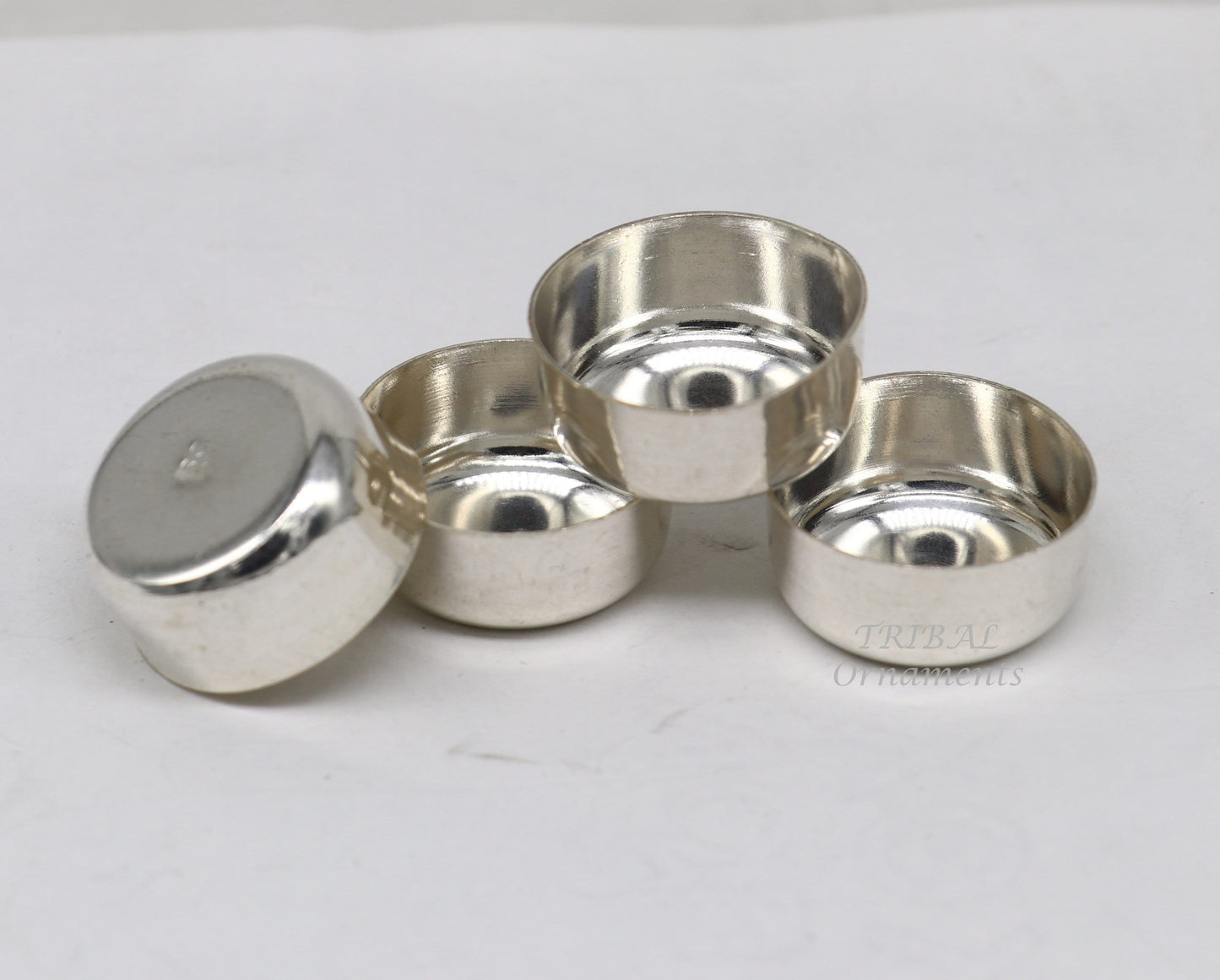 925 silver handmade silver small bowlor Tilak bowl , best small tiny bowl for saffron sandal or kumkum tilak dani su897 - TRIBAL ORNAMENTS