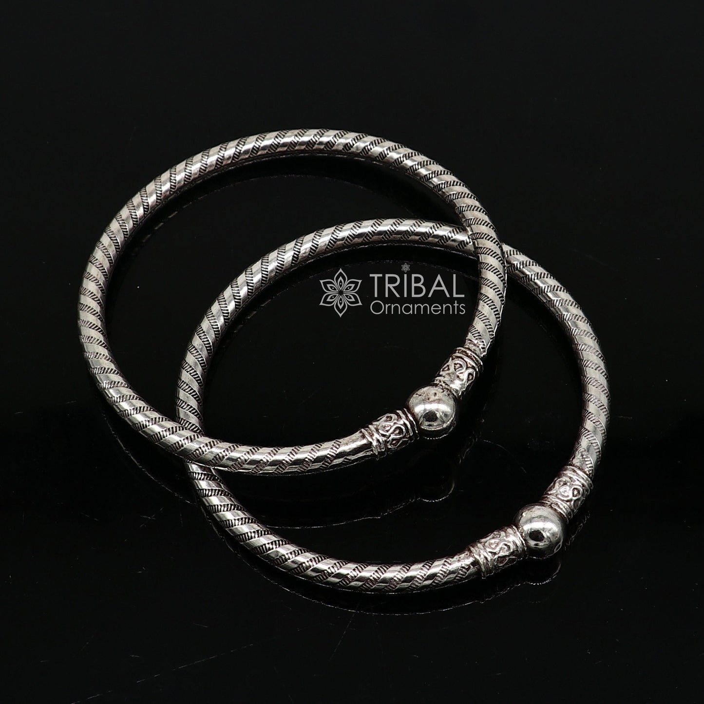 925 sterling silver handmade unique cultural design trendy kada bracelet for men's and girl's, best delicate Light weight jewelry nsk666 - TRIBAL ORNAMENTS