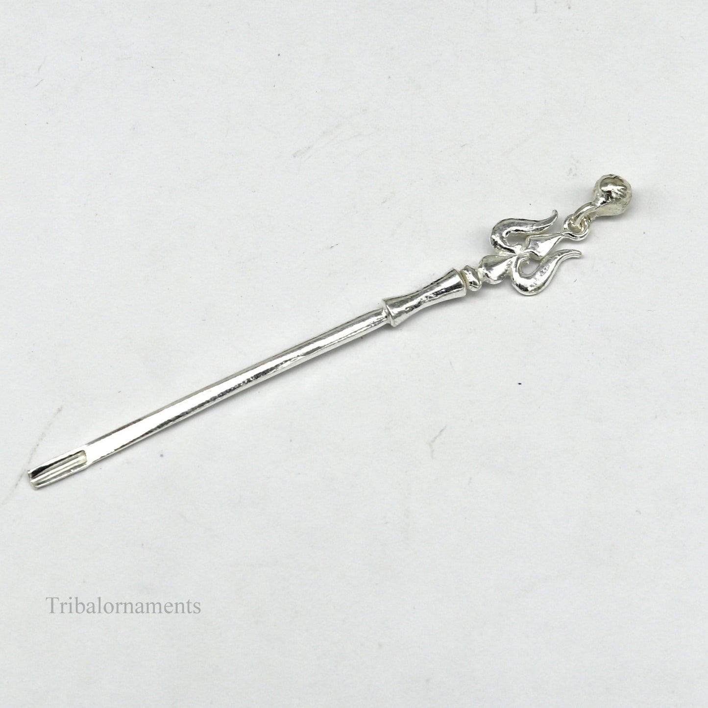 3" inches long handmade solid sterling silver kum kum sticks, eyeliner stick, kajal sticks, surma stick, brides vintage style gift su397 - TRIBAL ORNAMENTS