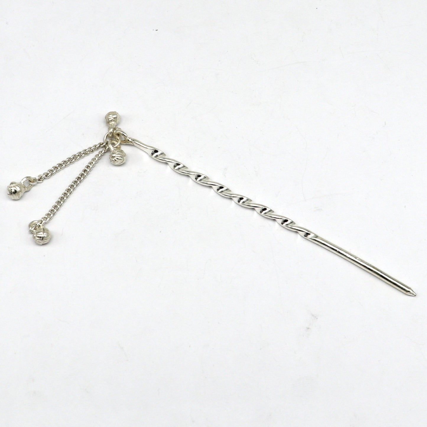 4.5 inches long handmade solid sterling silver eyeliner stick, kajal sticks, surma stick, fabulous brides vintage style gift su399 - TRIBAL ORNAMENTS