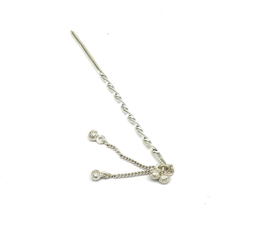 4.5 inches long handmade solid sterling silver eyeliner stick, kajal sticks, surma stick, fabulous brides vintage style gift su399 - TRIBAL ORNAMENTS