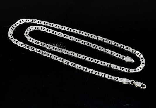 4.5mm 20" 925 sterling silver 925 sterling silver durable, versatile and trendy chain necklace for both men's and girls delicate chain ch221 - TRIBAL ORNAMENTS