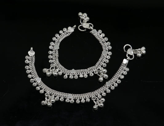 5.5" inches long custom design amazing stunning baby anklets, special gift for your princes baby charm anklets foot bracelet ank369 - TRIBAL ORNAMENTS