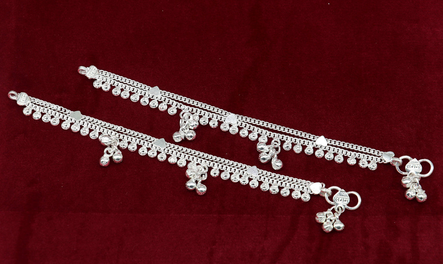 5.5" inches long custom design amazing stunning baby anklets, special gift for your princes baby charm anklets foot bracelet ank369 - TRIBAL ORNAMENTS