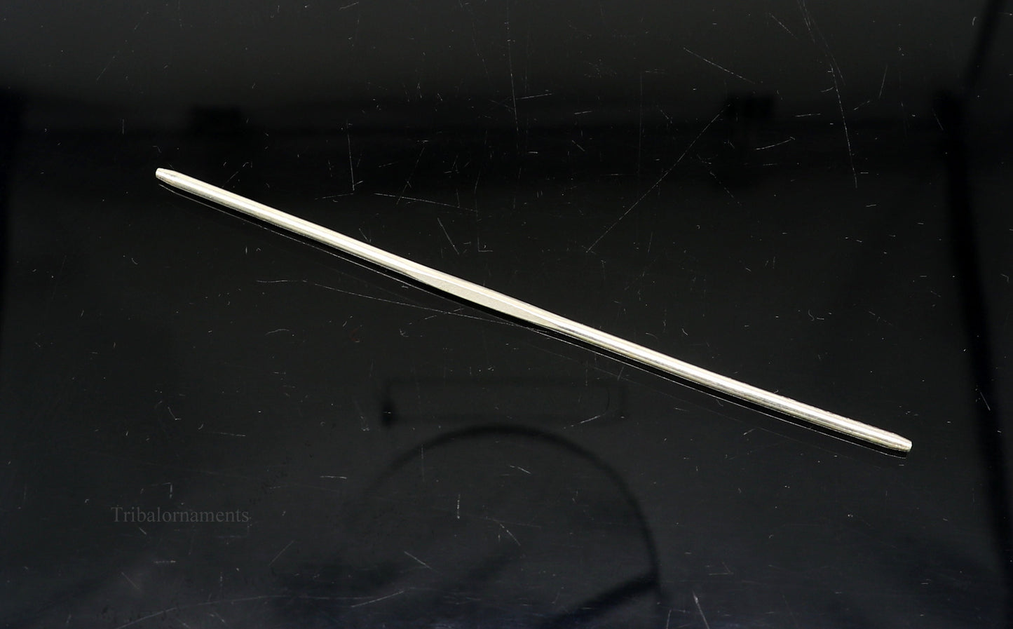 5" inches long handmade solid sterling silver eyeliner stick, kajal sticks, surma stick, fabulous brides vintage style gift su470 - TRIBAL ORNAMENTS