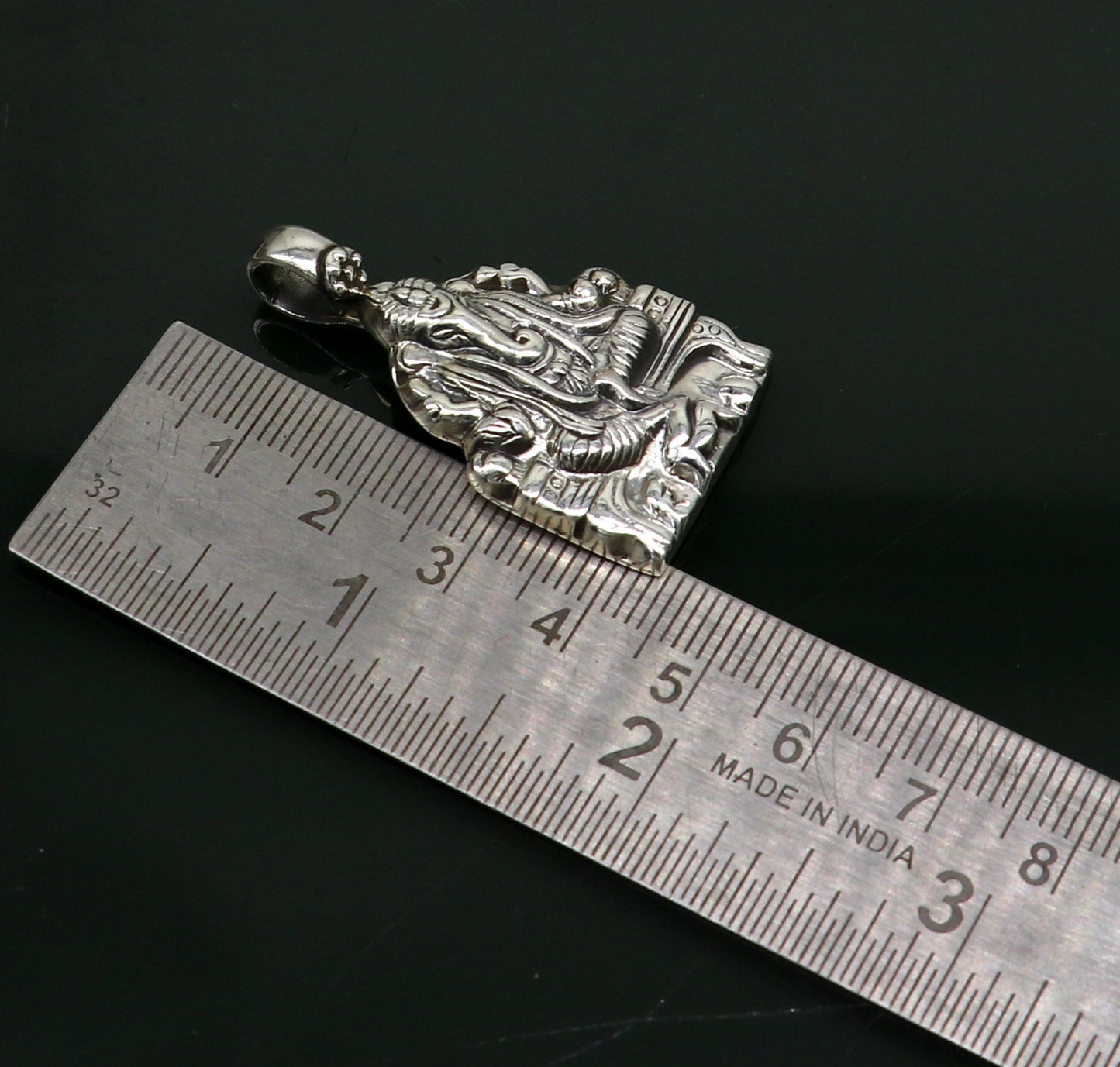 925 fine pure silver Idol god Ganesha pendant, unique stylish customized pendant, best gifting fancy oxidized pendant necklace ssp405 - TRIBAL ORNAMENTS