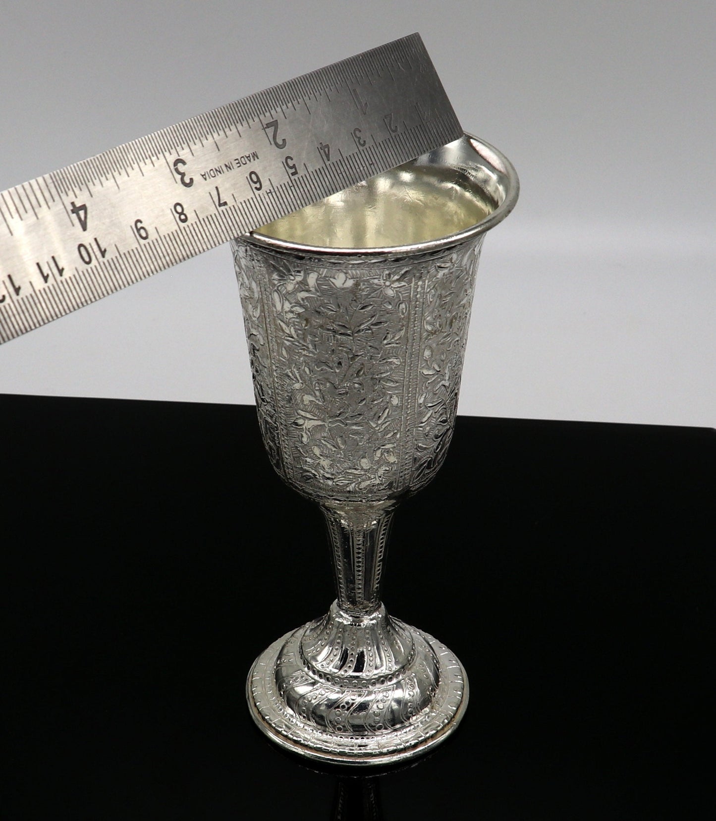 925 fine silver handmade vessel, water/milk wine Glass tumbler, silver flask, silver utensils or articles stay healthy from bacteria sv35 - TRIBAL ORNAMENTS