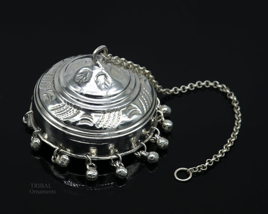 Solid Silver chattar or chhatra, silver umbrella god temple art, Gorgeous hand craved Solid silver temple article, temple utensils su628 - TRIBAL ORNAMENTS
