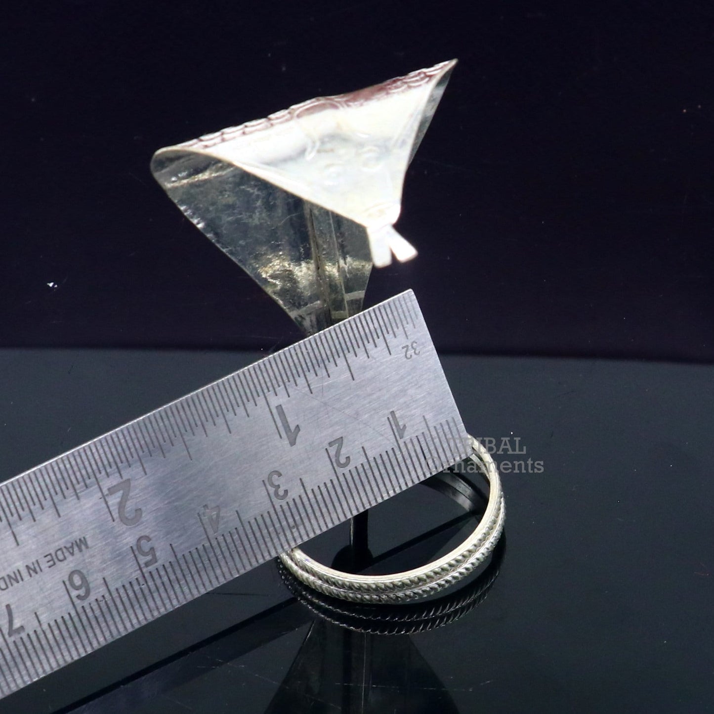 925 sterling silver Divine Shiva Snake sterling silver handmade mini snake statue for puja or worshipping, solid Diwali puja article su784 - TRIBAL ORNAMENTS