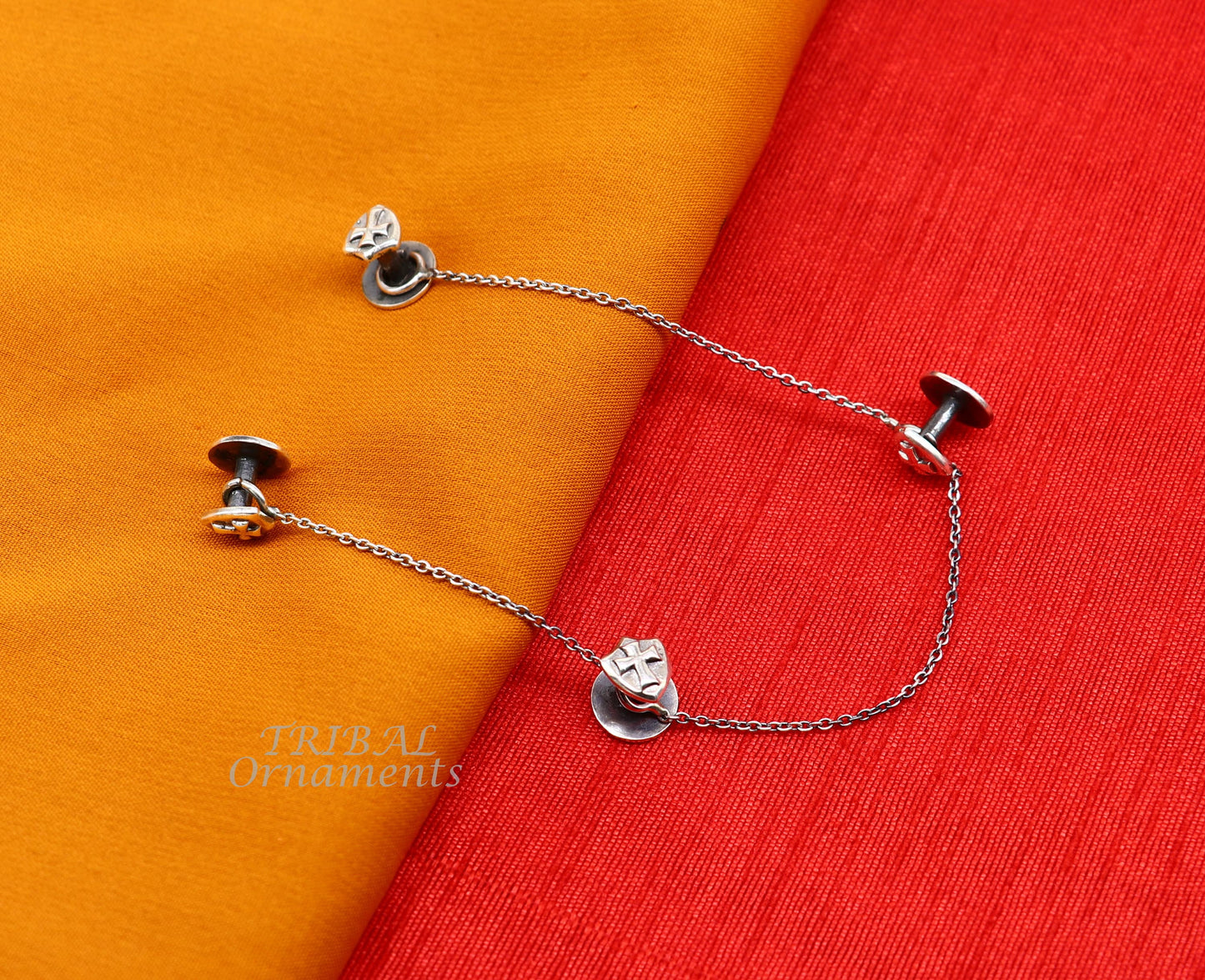 925 Sterling silver handmade amazing unique cross symbol shape ethnic style design buttons for men's kurta, best gifting accessories btn14 - TRIBAL ORNAMENTS