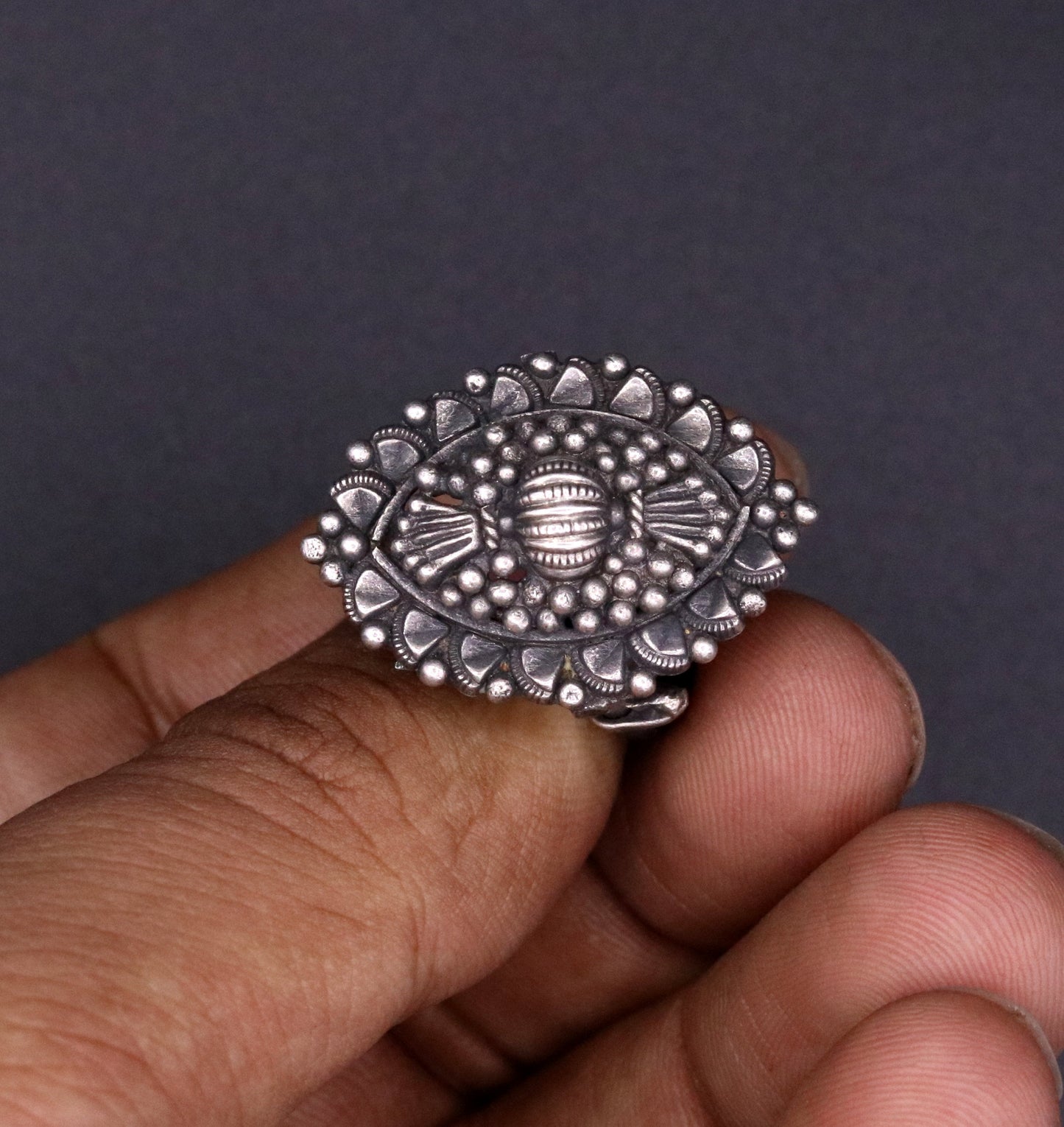 925 sterling silver handmade customized vintage design fabulous adjustable ring, band tribal belly dance personalized gift jewelry sr37 - TRIBAL ORNAMENTS