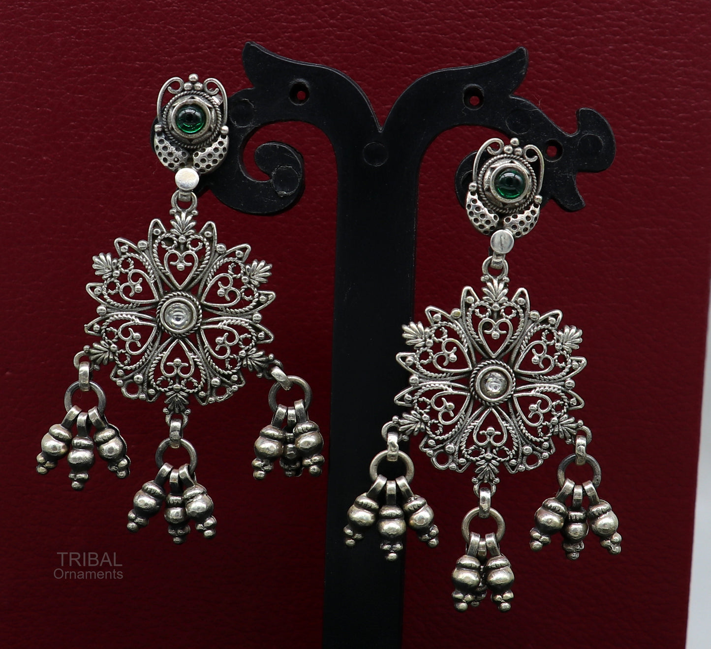 925 Sterling silver handmade drop dangle stud earring, excellent customized brides girls wedding stylish jewelry gifting earrings s963 - TRIBAL ORNAMENTS