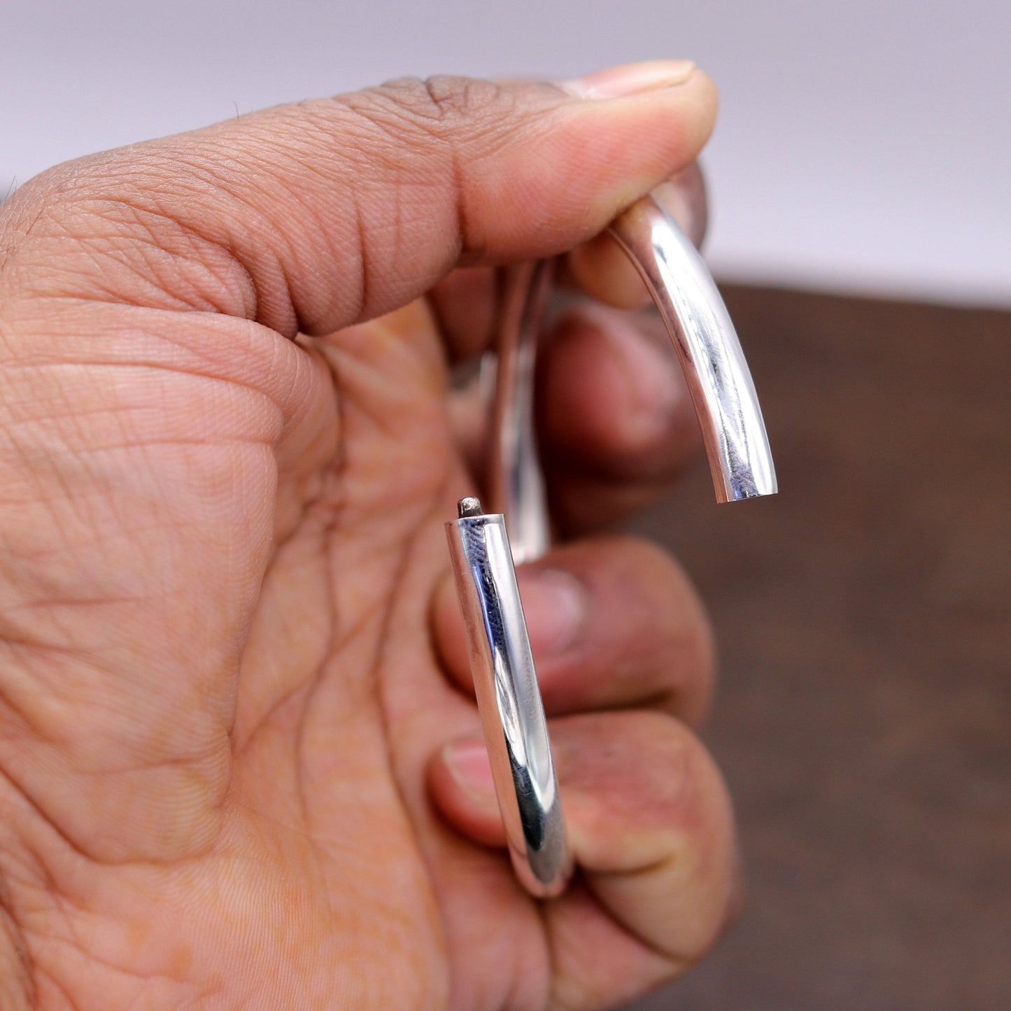 925 sterling silver handmade gorgeous shining adjustable bangle bracelet kada,fabulous girls gifting jewelry personalized jewelry nsk257 - TRIBAL ORNAMENTS