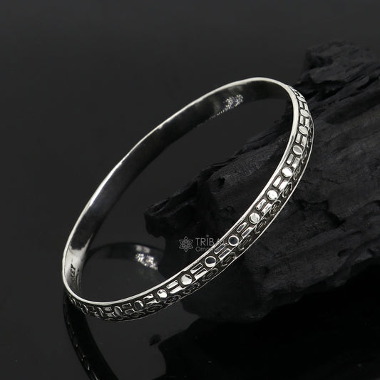 925 sterling silver handmade Punjabis shikha men's women's kada bracelet, amazing designer kada fashion delicate kada nsk692 - TRIBAL ORNAMENTS