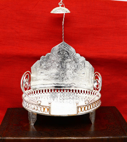 925 sterling silver sterling Sinhasan, singhasan idol god throne, god statue's divine chair, temple puja article collectible article su1112 - TRIBAL ORNAMENTS