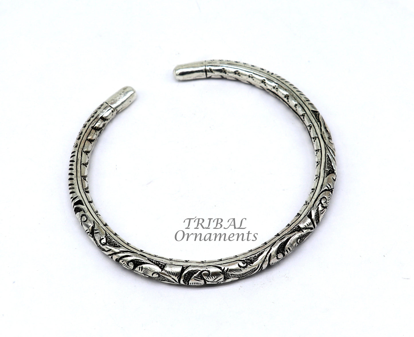 925 sterling silver Vintage antique design handmade gorgeous oxidized foot kada ankle bracelet tribal ethnic silver jewelry nsfk71 - TRIBAL ORNAMENTS