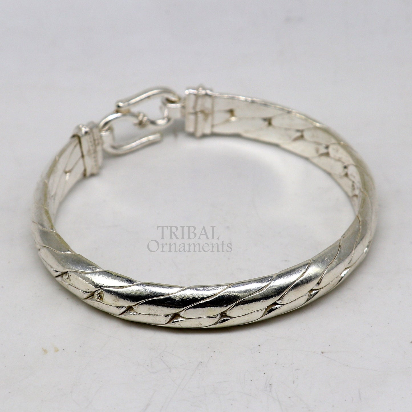 925 sterling silver Vintage cultural ethnic solid kada unisex gifting jewelry personalized gift ethnic tribal jewelry nsk657 - TRIBAL ORNAMENTS