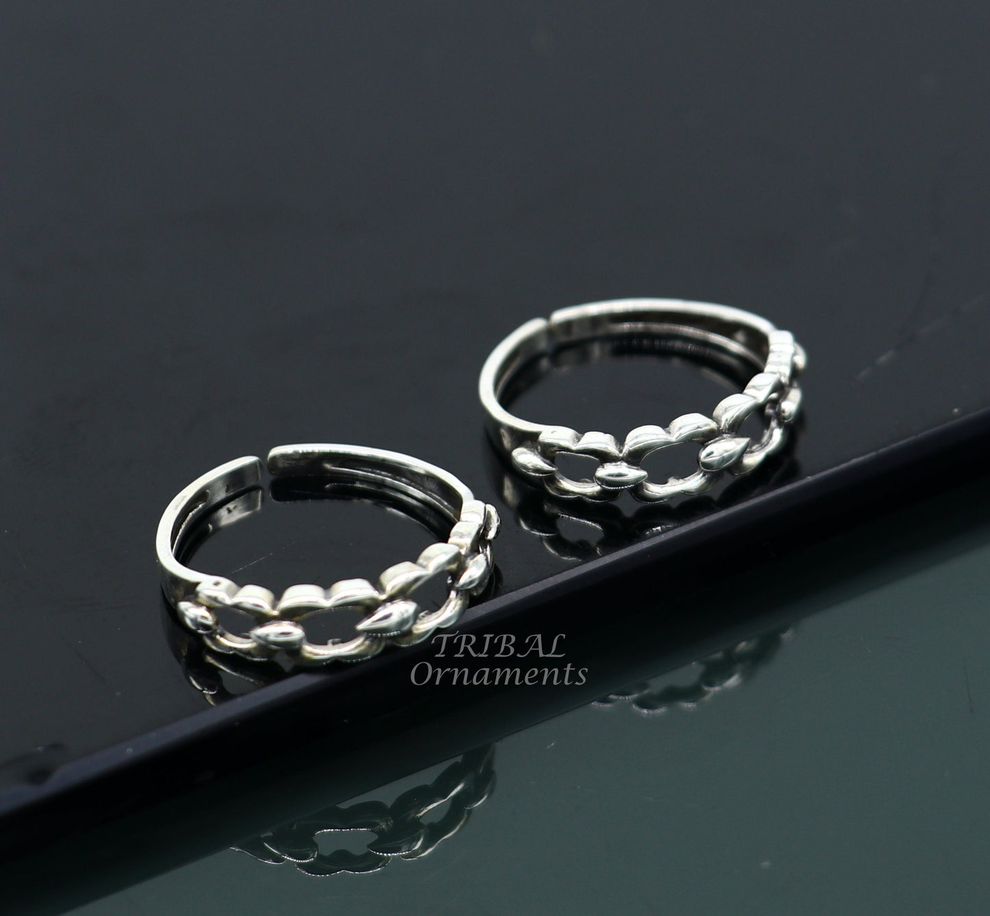 Brides jewelry 925 sterling silver handcrafted unique design vintage ethnic design toe ring for girl's women's ethnic tribal jewelry ytr28 - TRIBAL ORNAMENTS