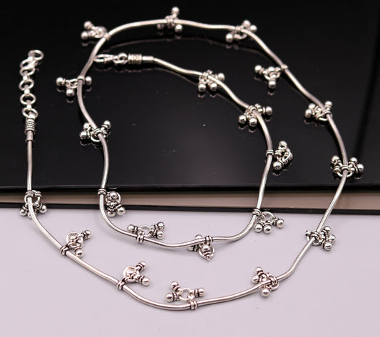 Customized 925 sterling silver snake chain with hanging bells waist chain, gorgeous belly chain wedding belly dance tribal jewelry wch03 - TRIBAL ORNAMENTS