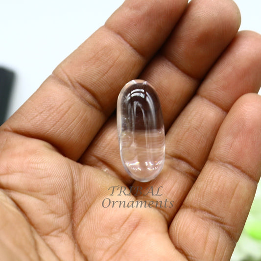 Divine Natural sphatik crystal stone divine lord shiva lingam statue, amazing sphatik lingam puja article for wealth and prosperity stna25 - TRIBAL ORNAMENTS