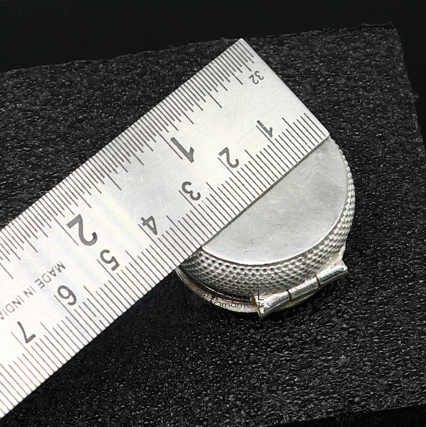 Eagle design 925 sterling silver handmade trinket box, eye kajal box, container box, kumkum box, sindur box, best brides gift stb813 - TRIBAL ORNAMENTS