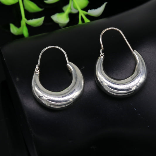 Handmade 925 sterling silver jewelry, fabulous vintage stylish customized hoops earrings bali tribal ethnic personalized jewelry ske1 - TRIBAL ORNAMENTS