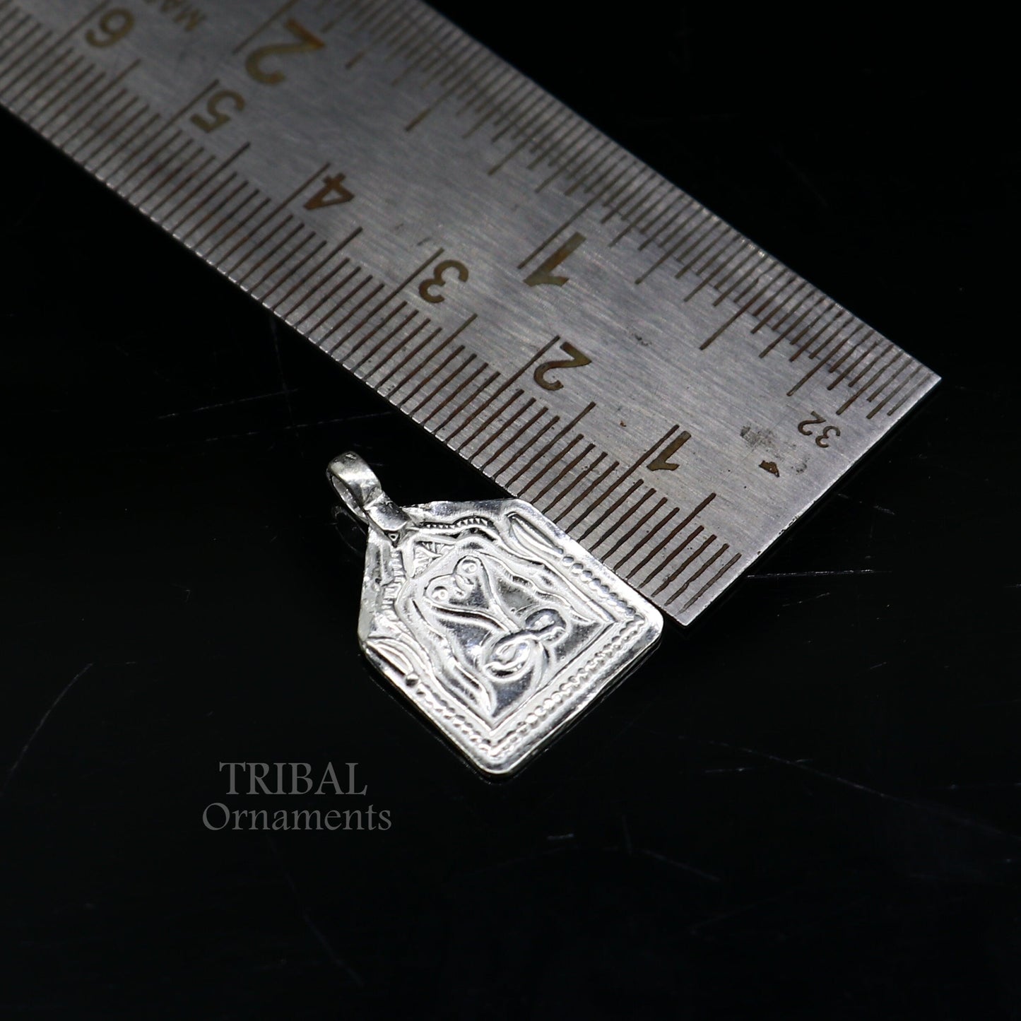 Handmade Indian ethnic deity snake pendant, 925 sterling silver vintage design trendy pendant jewelry, belly dance tribal jewelry nsp566 - TRIBAL ORNAMENTS