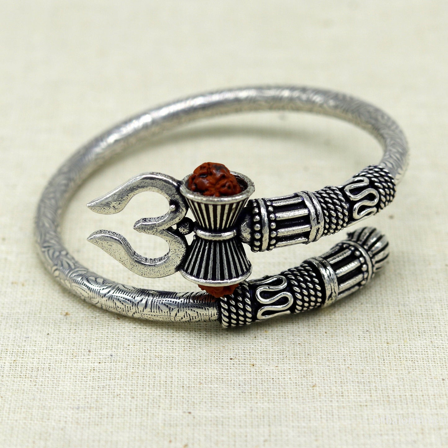 Lord Shiva trident design 925 sterling silver handmade bangle bracelet ,fabulous custom made oxidized unisex vintage design jewelry nsk248 - TRIBAL ORNAMENTS