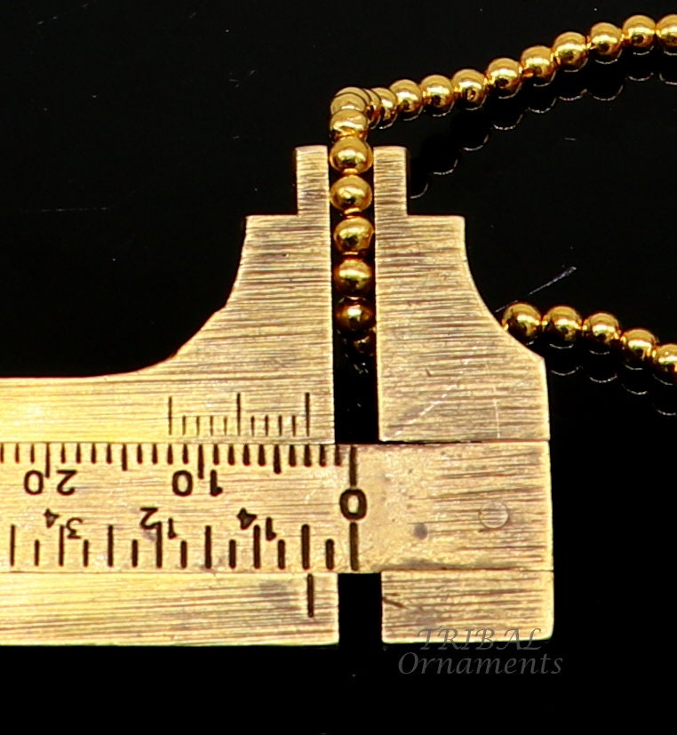 20 pieces of vintage 3mm 22k yellow gold beads by TRIBAL ORNAMENTS, handmade ethnic designer loose beads for jewelry making