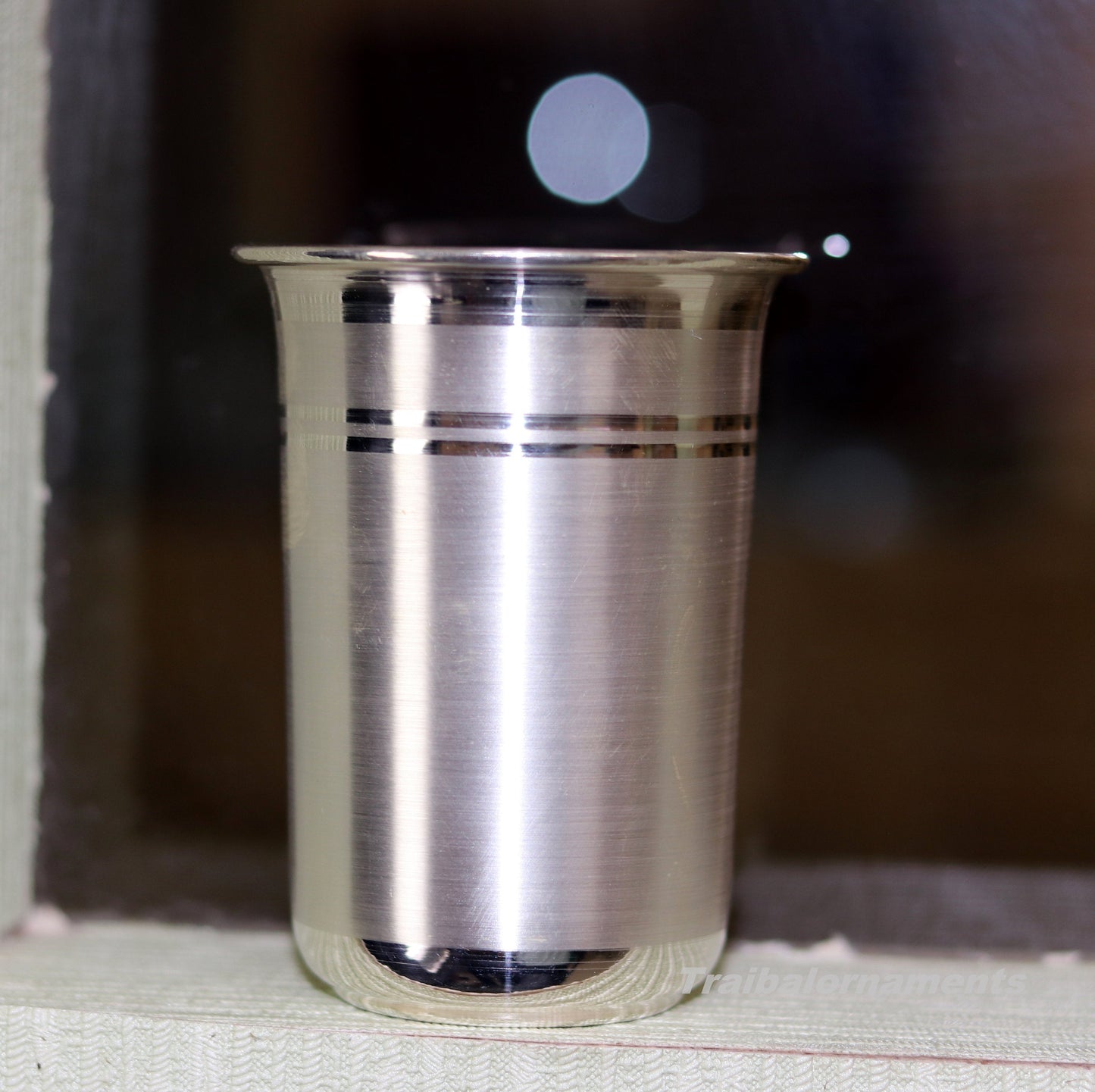 Pure 999 fine silver handmade vessels, water/milk Glass tumbler, silver flask, baby silver utensils for stay healthy from bacteria sv39 - TRIBAL ORNAMENTS