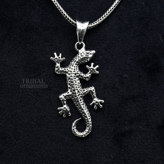 925 sterling silver amazing Lizard design handmade pendant with pretty attractive design pendant locket gifting jewelry india ssp1574 - TRIBAL ORNAMENTS