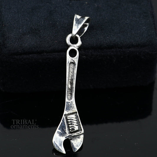 925 sterling silver handmade small tool spanner design pendant, amazing designer fabulous pendant unisex divine jewelry ssp1649 - TRIBAL ORNAMENTS