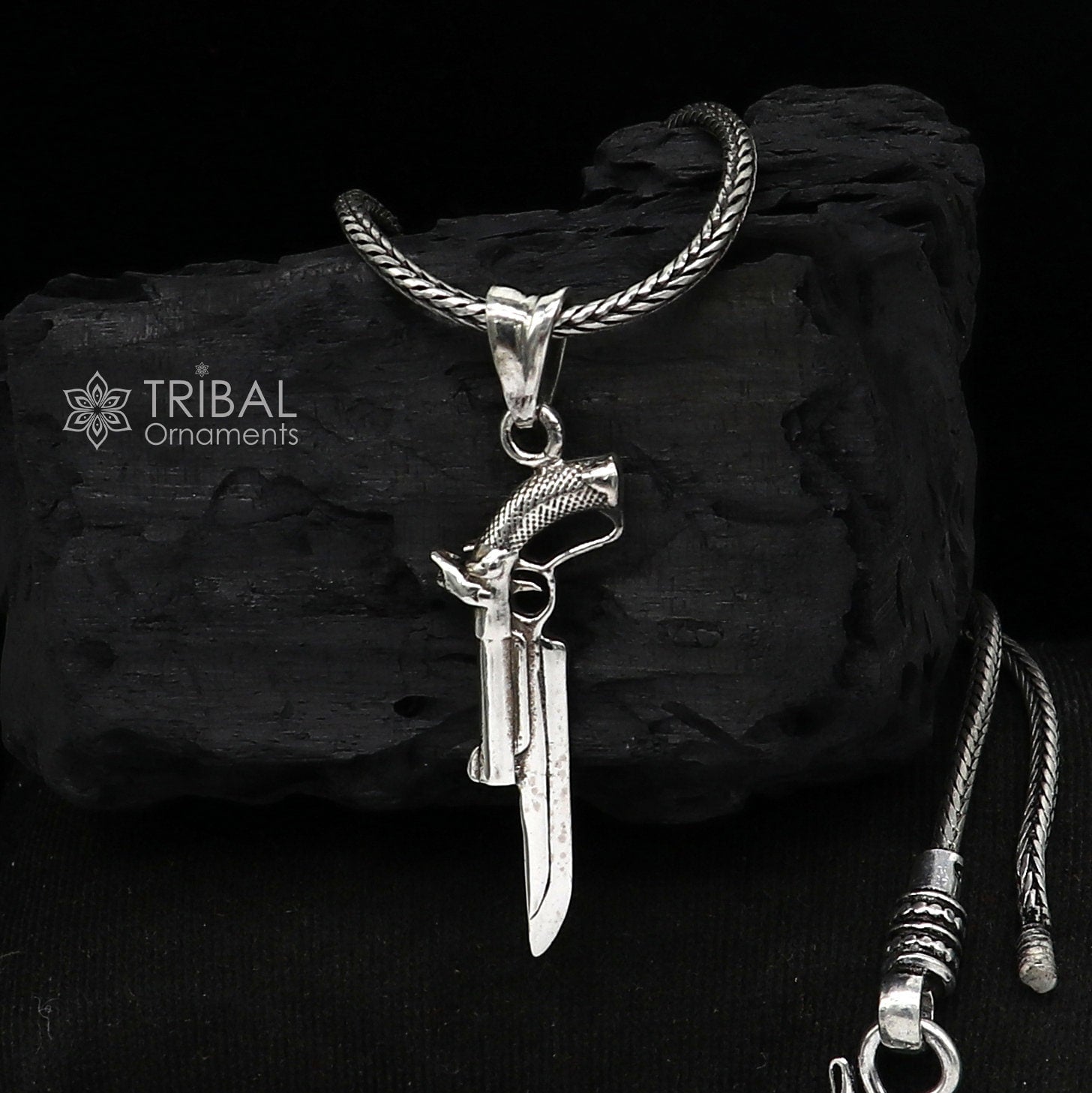 A&G 90s silver925 sword top necklace