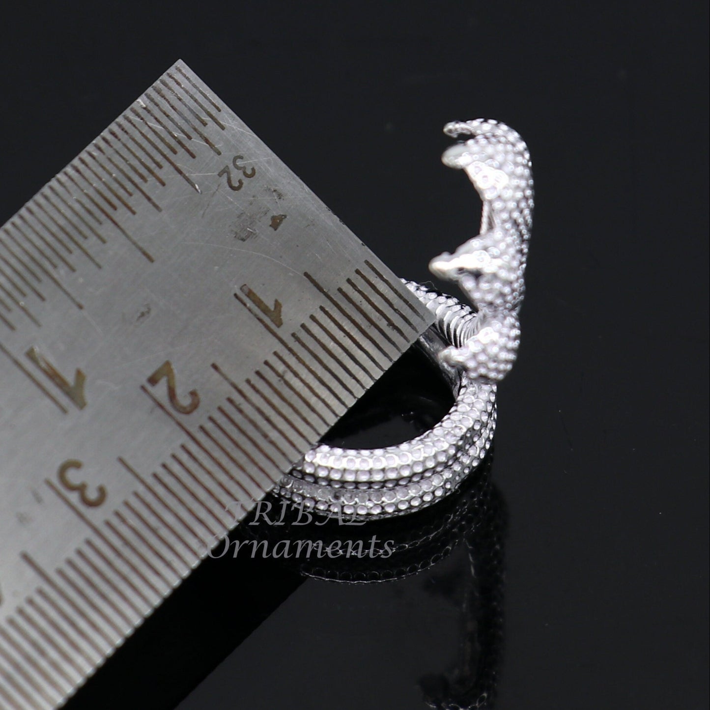 925 sterling silver solid divine panchmukhi Sheshnag, wonderful shiva snake amazing puja articles or utensils for home or temple art566 - TRIBAL ORNAMENTS